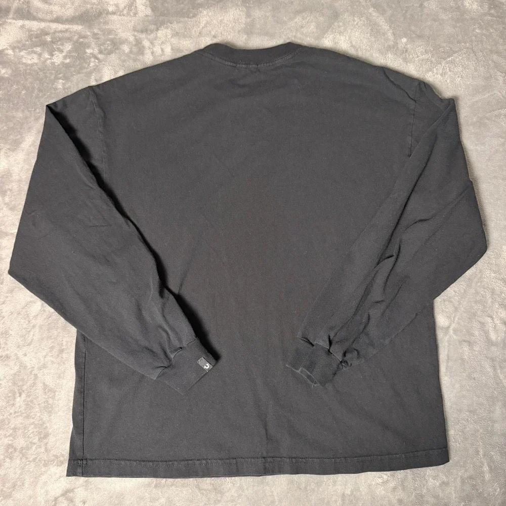 True Religion‎ SZ Mens Large Im On The Rise Long Sleeve Graphic T-Shirt Black